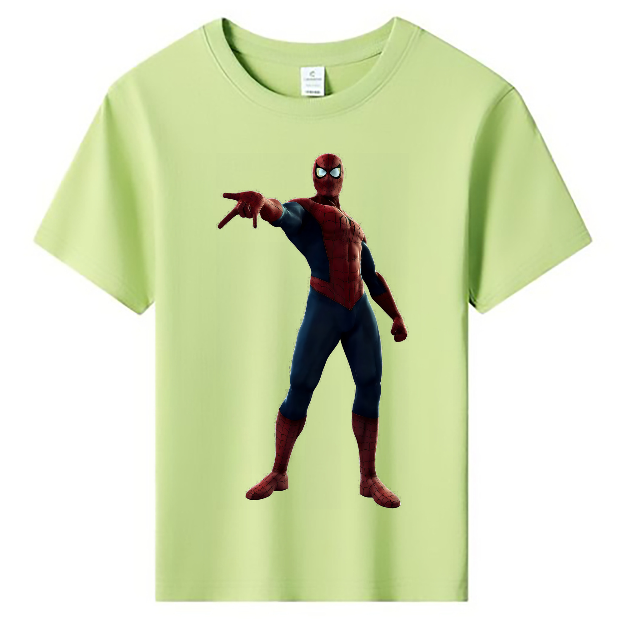 （画像用） Spider Man スパイダーマン 綿100％キッズTシャツ（フロントプリント）